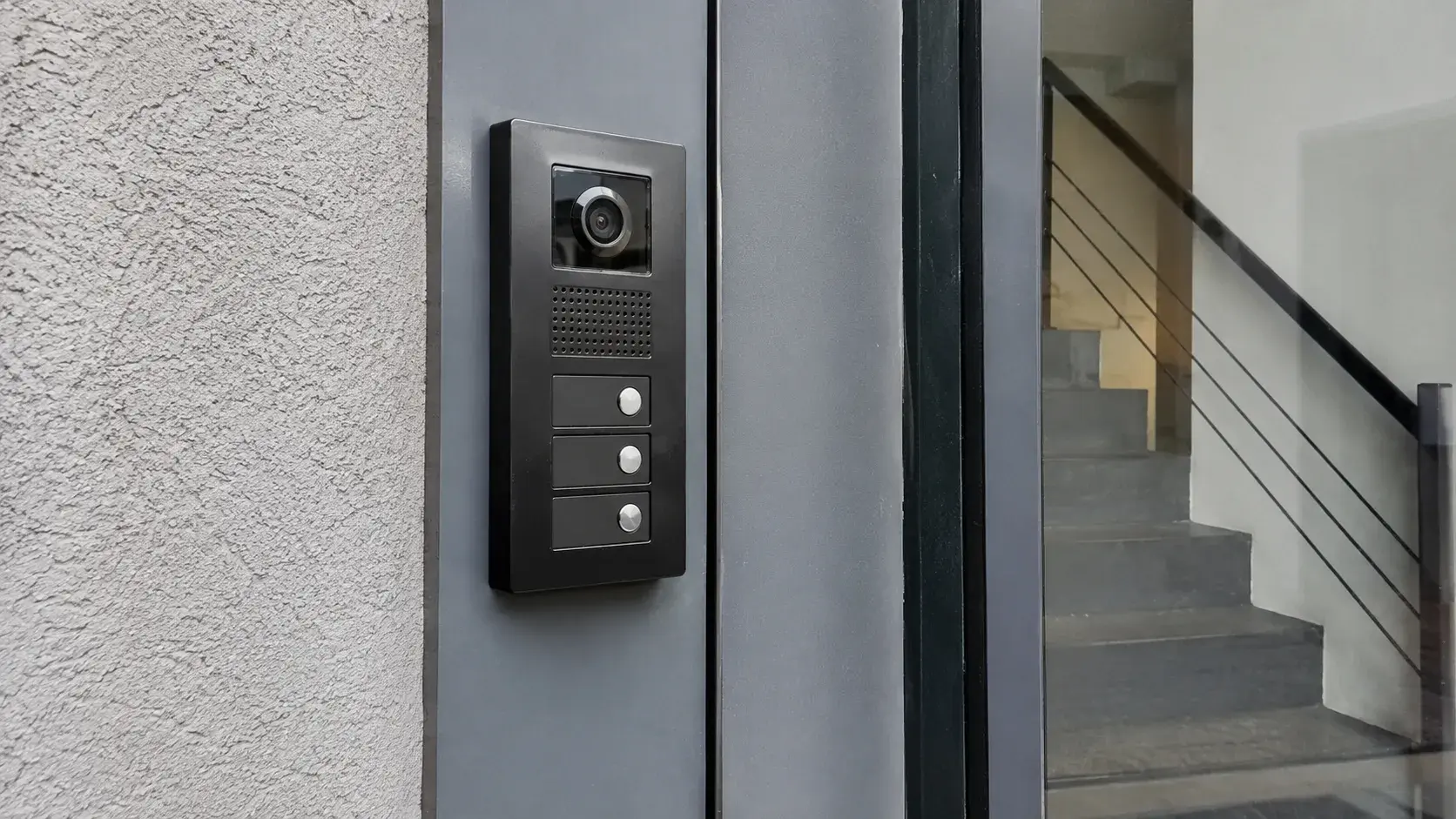Video interfon sa ekranom na ulazu u zgradu